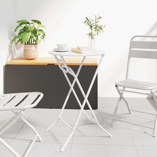 Garden Table White 50 x 50 x 72 cm Metal