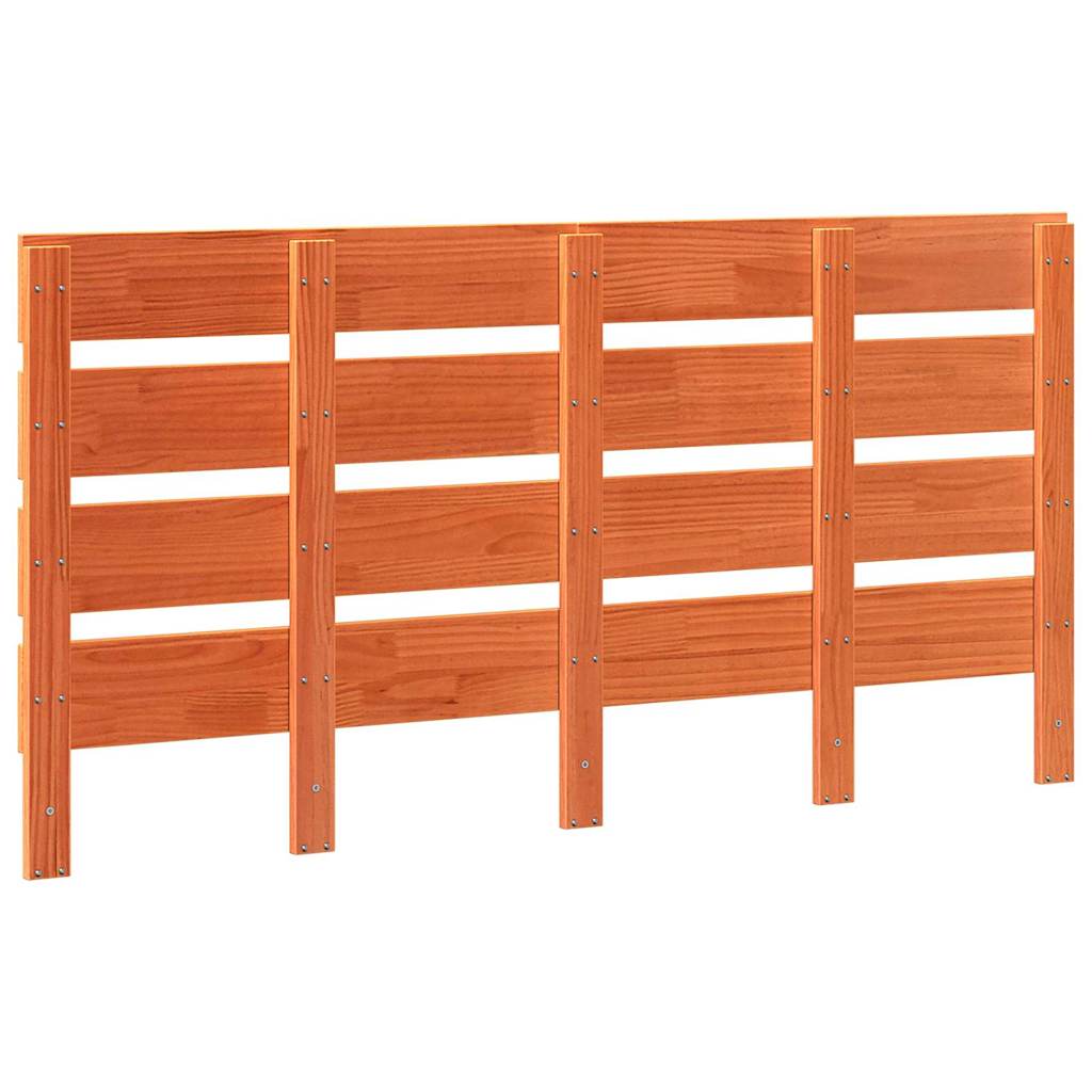 Headboard Wax Brown 160.5 x 3 x 80 cm Solid Pine Wood