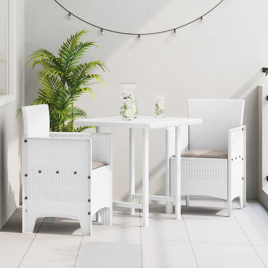 Garden Chair 2 pcs White Polypropylene