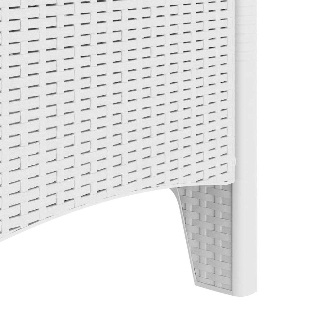 Garden Chair 2 pcs White 53 x 49 x 85 cm Polypropylene