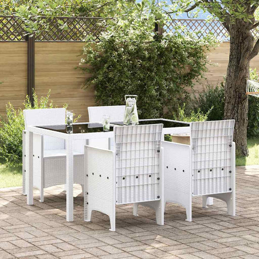 Garden Chair 4 pcs White Polypropylene