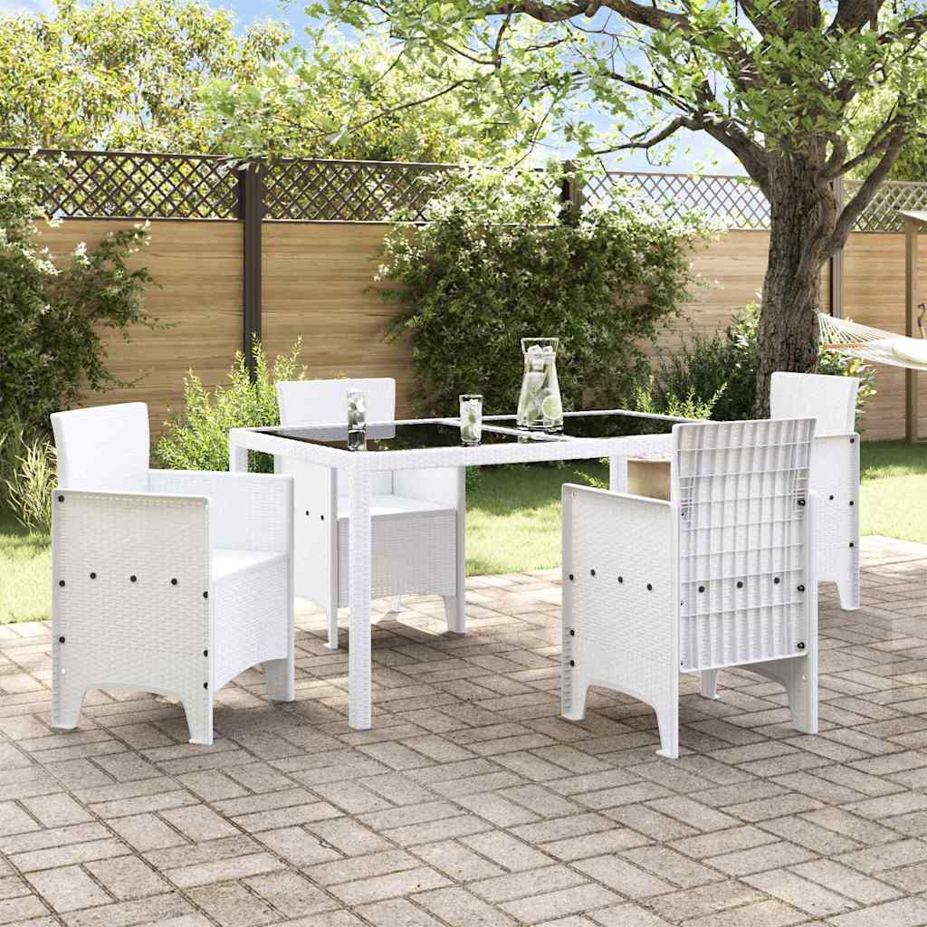 Garden Chair 4 pcs White 53 x 49 x 85 cm Polypropylene