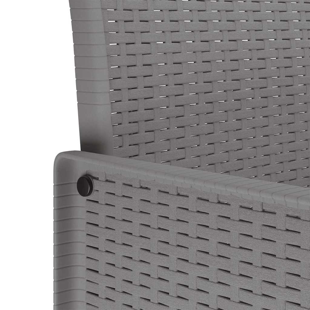 Garden Chair 4 pcs Light Grey 53 x 49 x 85 cm Polypropylene
