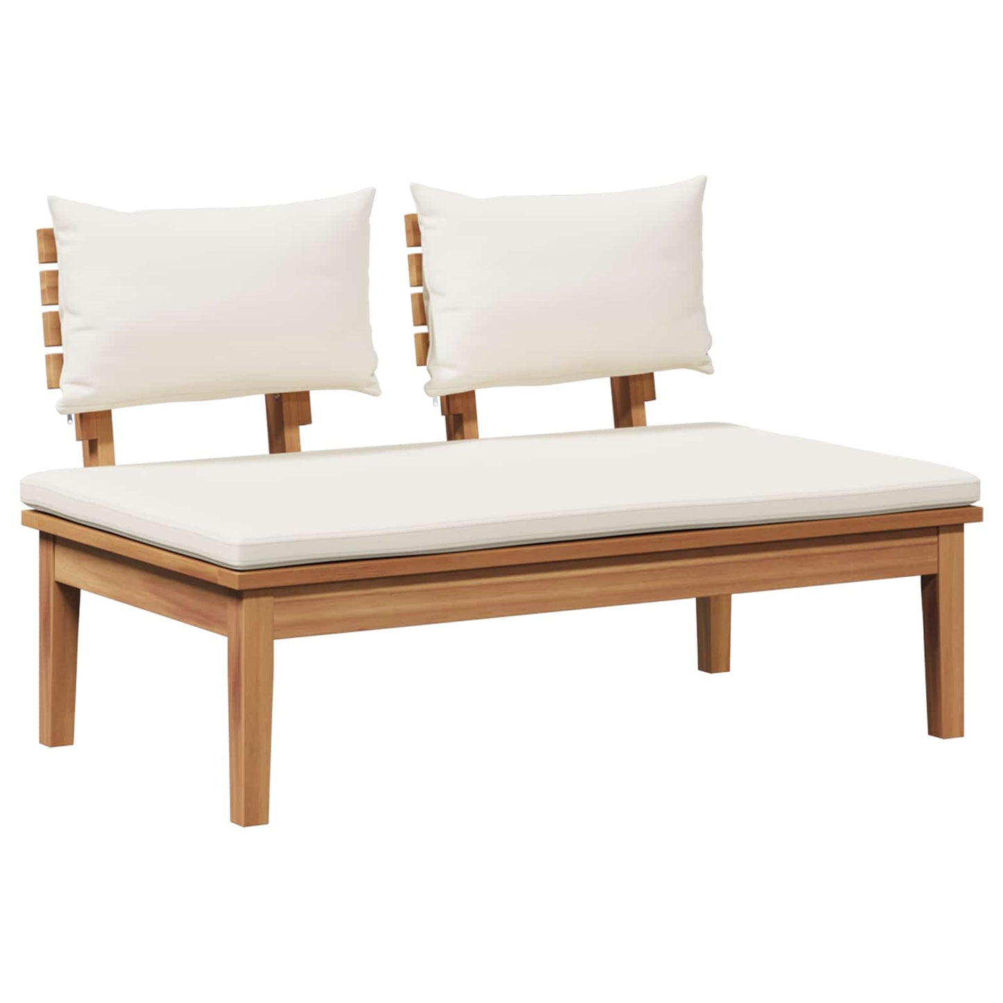 Garden Sofa Set 3 pcs Brown and Cream