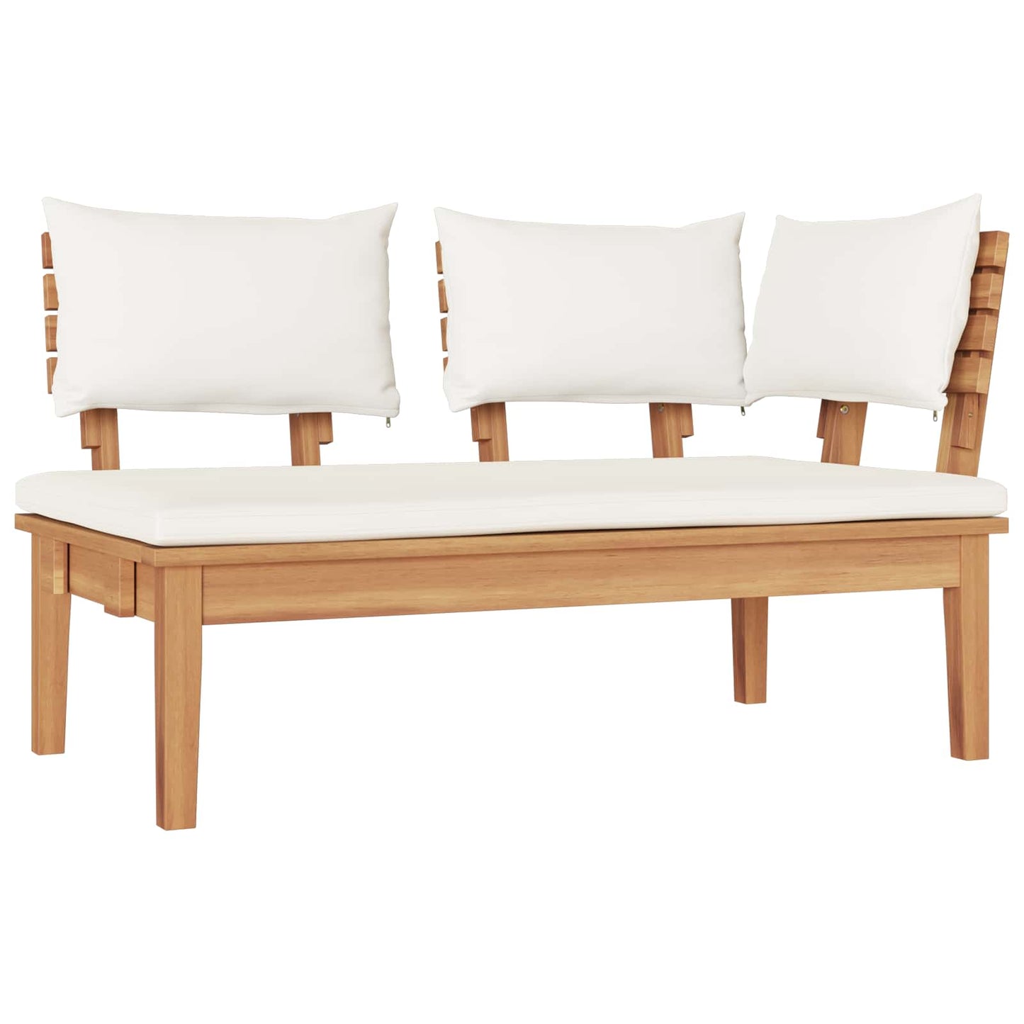Garden Sofa Set 5 pcs Brown and Cream
