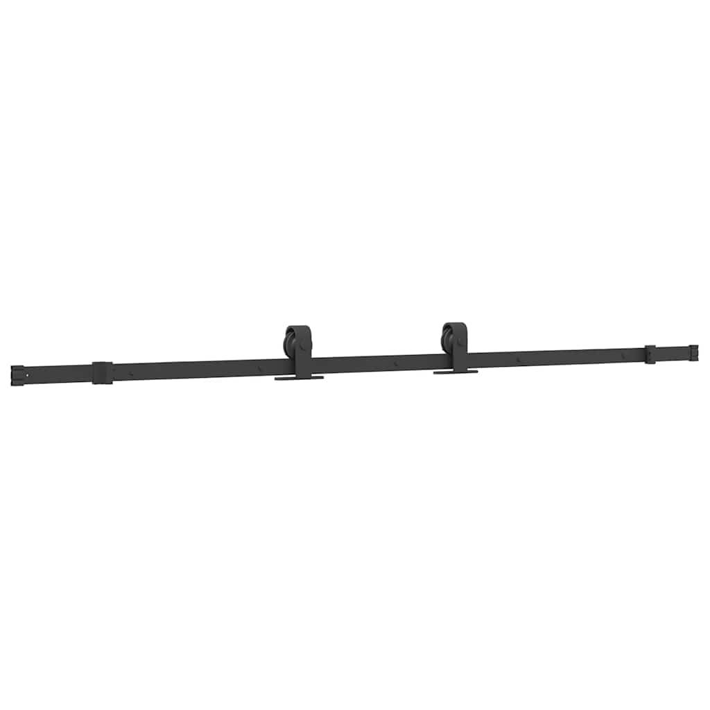 Sliding Door with Hardware Set Black 102x205 cm ESG Glass