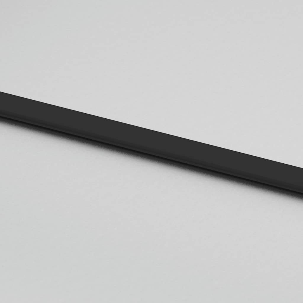 Sliding Door with Hardware Set Black 90x205 cm ESG Glass