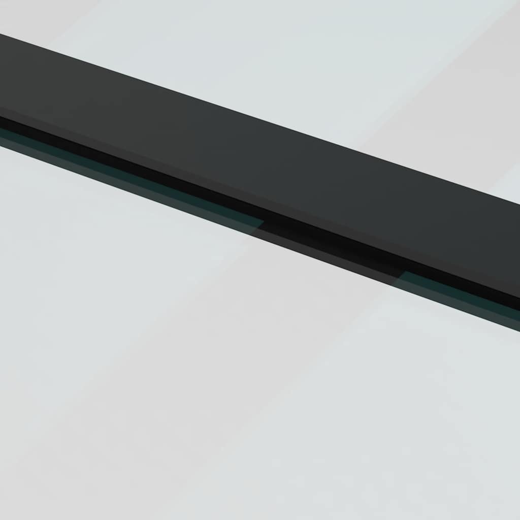 Sliding Door with Hardware Set Black 102x205 cm ESG Glass