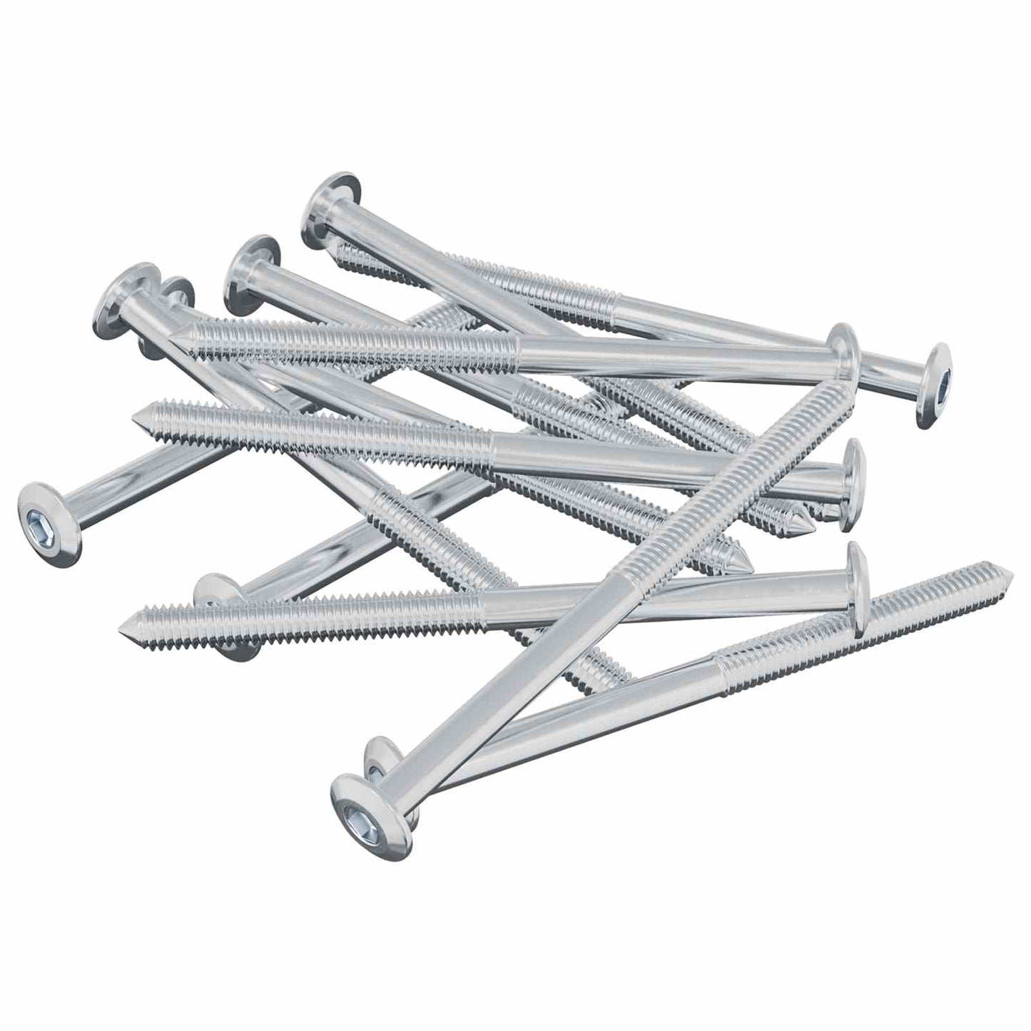 Screw 1200 pcs Silver M6 x 85 mm Steel