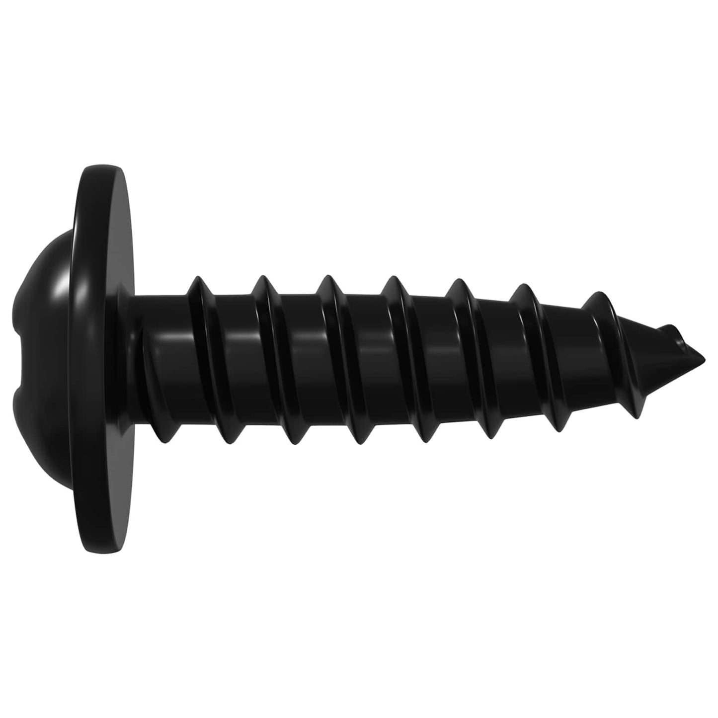 Self Tapping Nail 16364 pcs Black 3.5 x 12 mm Iron