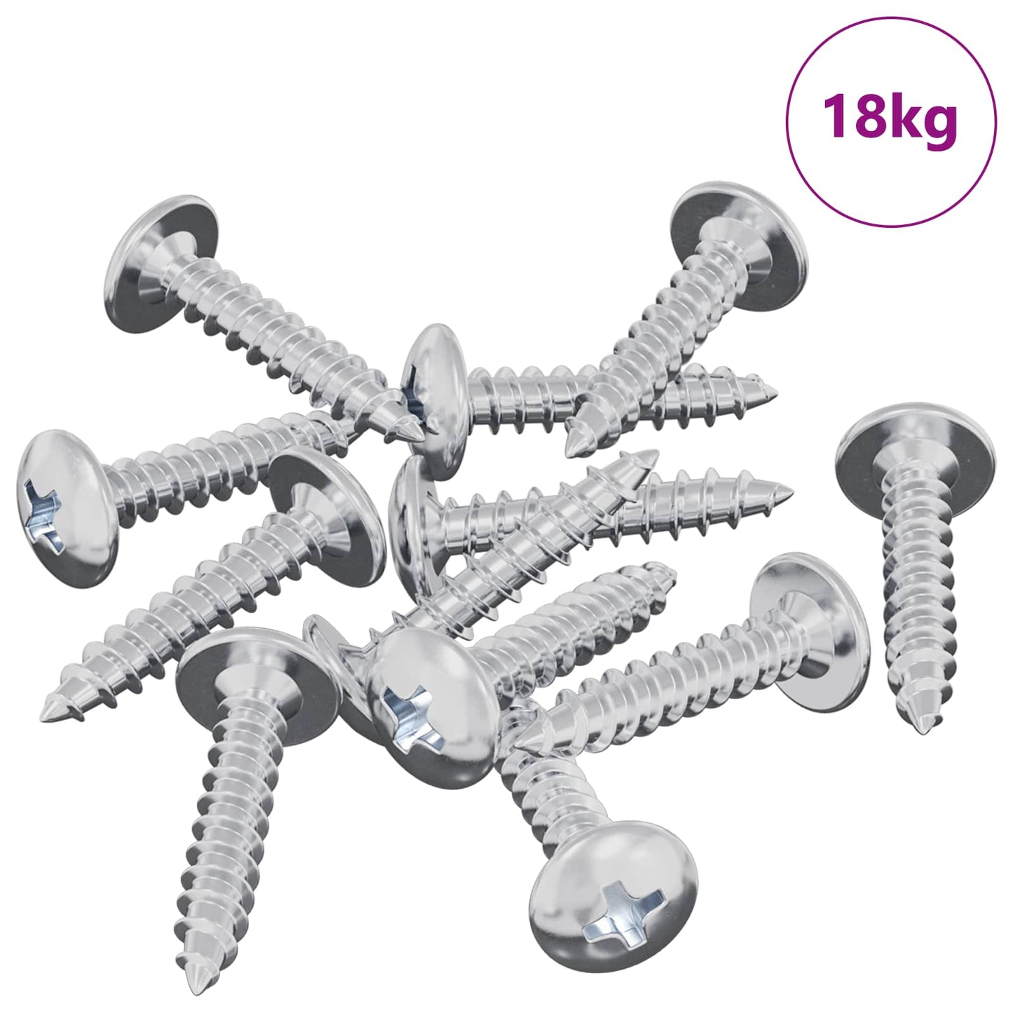 Self Tapping Nail 10976 pcs Zinc-coated Steel