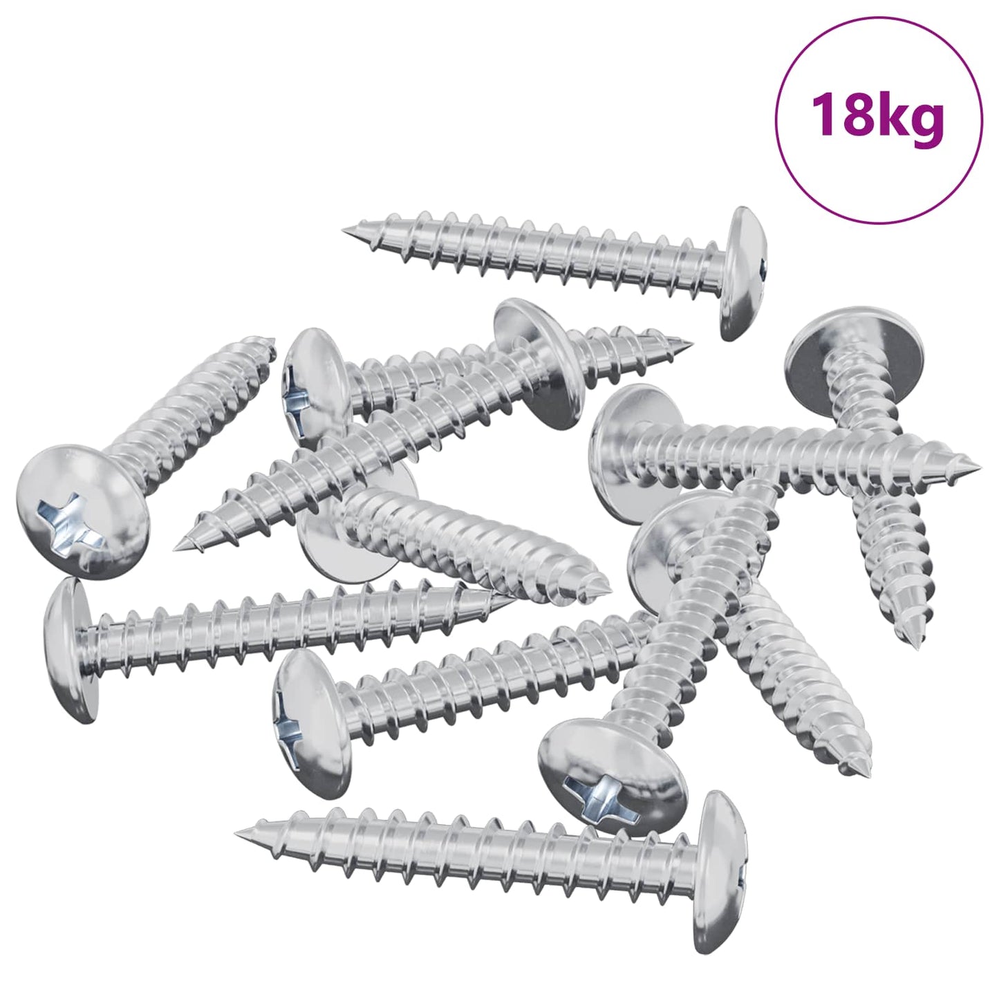 Self Tapping Nail 9231 pcs Zinc-coated Steel