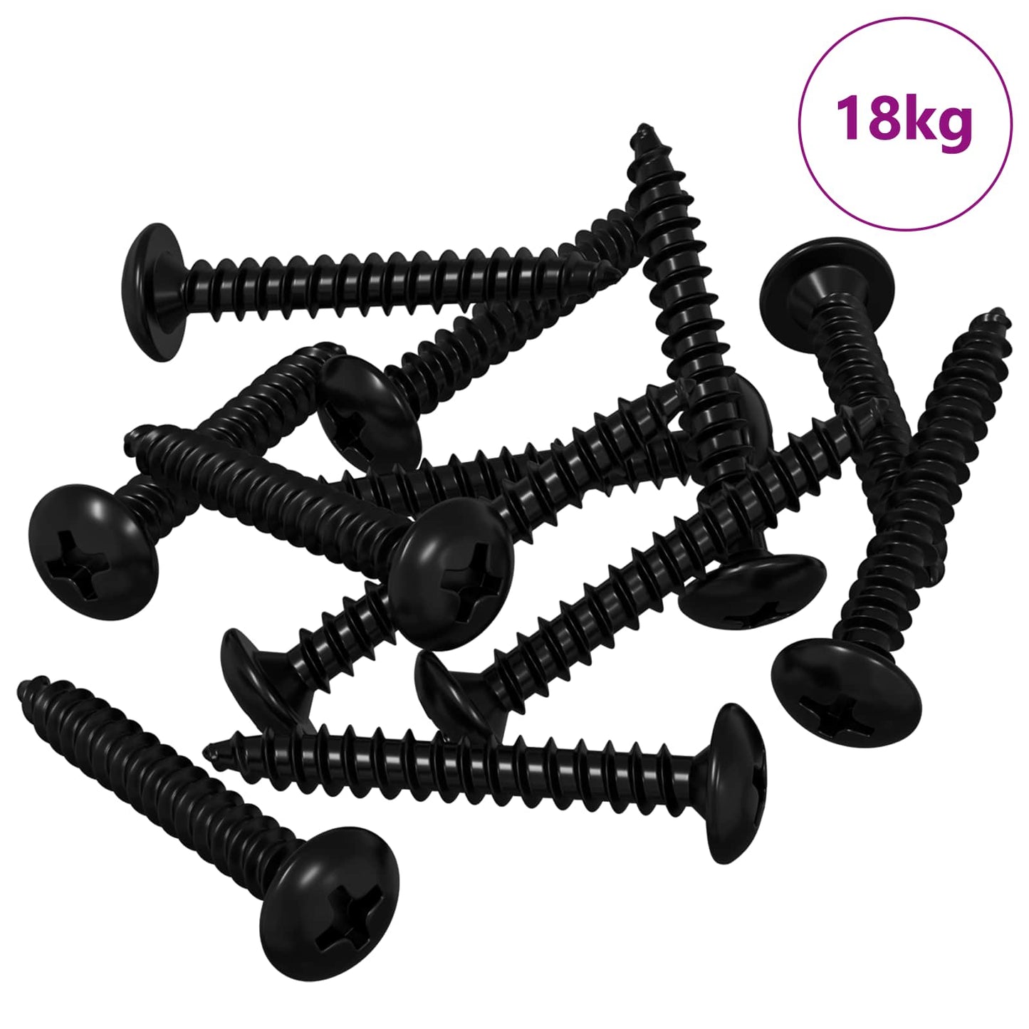 Tapping Nail 8219 pcs Black Steel