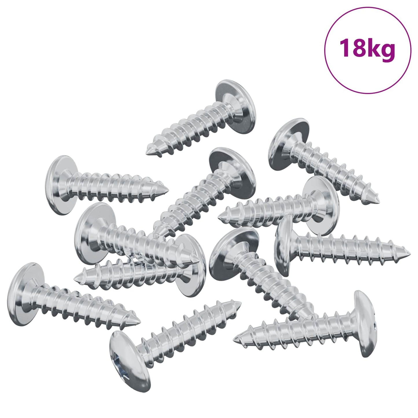 Screw 13636 pcs Silver M4 x 16 mm Steel