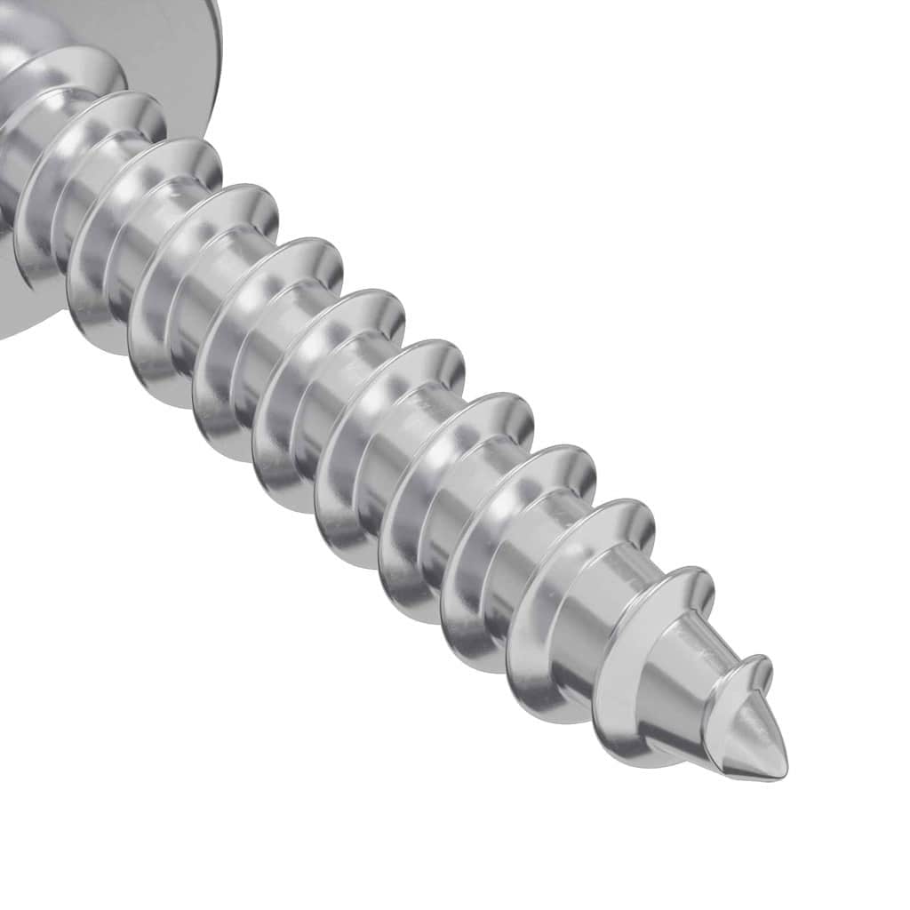 Wood Screws 10976 pcs Silver Steel