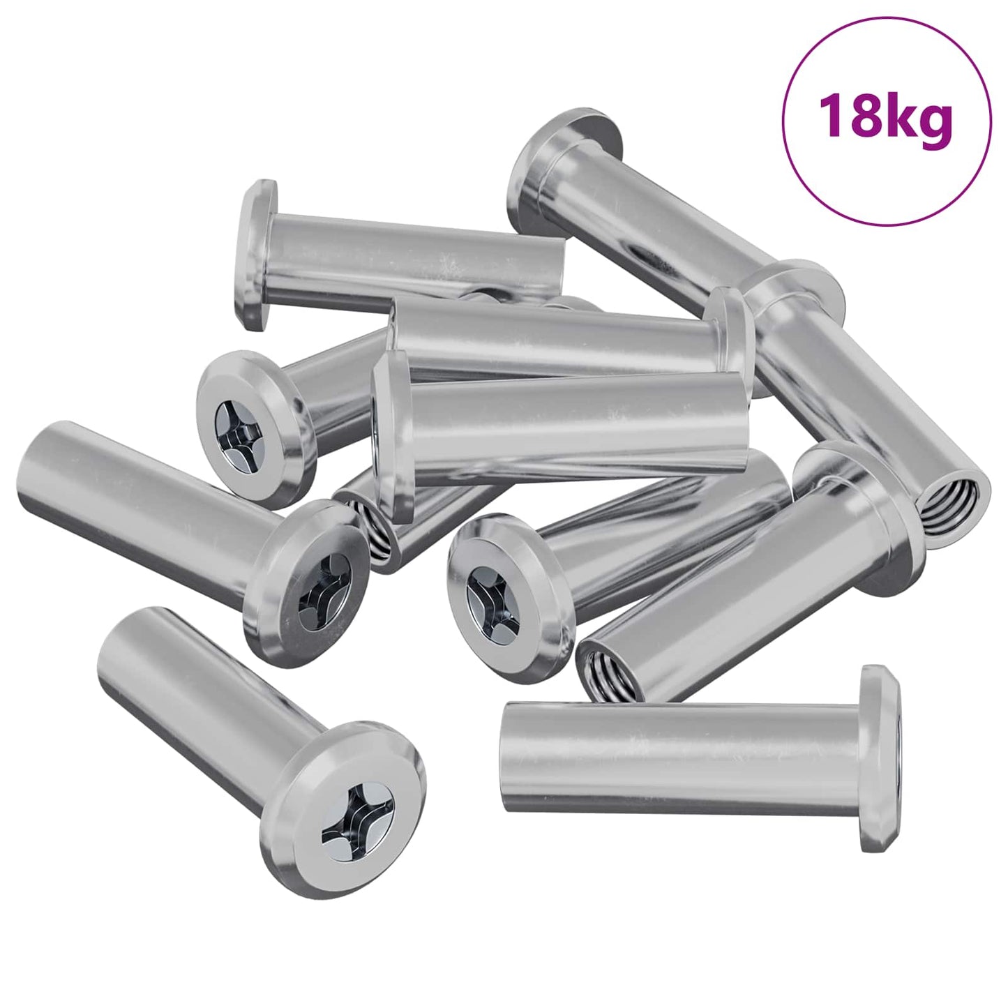 Lock Nut 2857 pcs Silver Steel