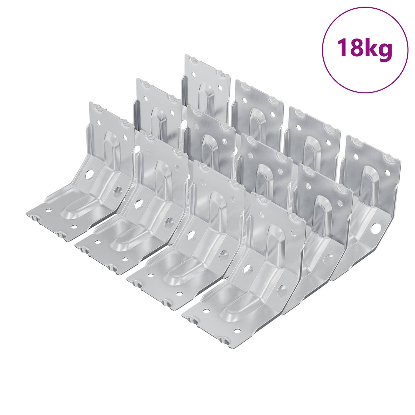 Bracket 212 pcs Zinc-coated 106 x 55 x 1.5mm Steel