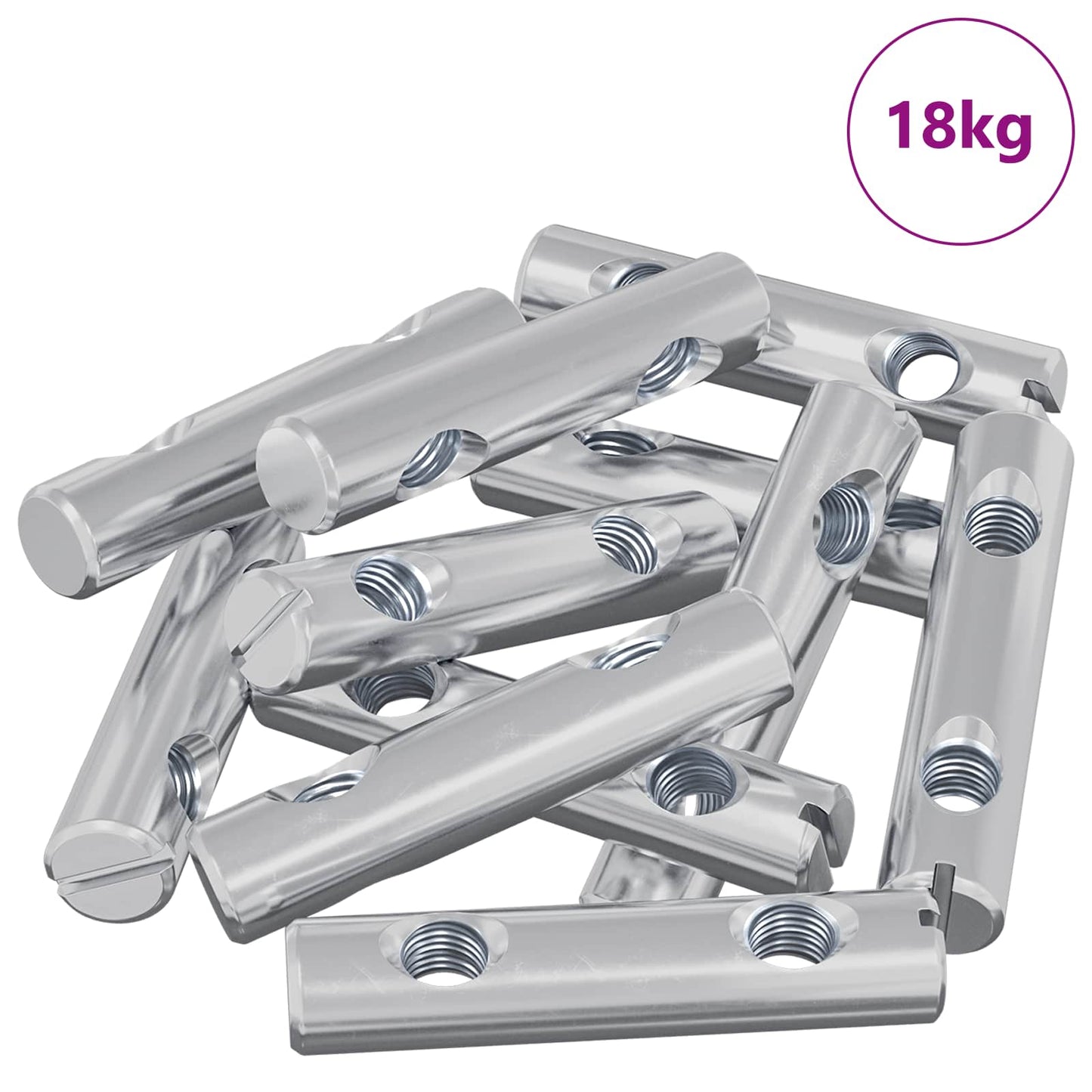 Nut 413 pcs Zinc-coated 60 x 12 mm Iron
