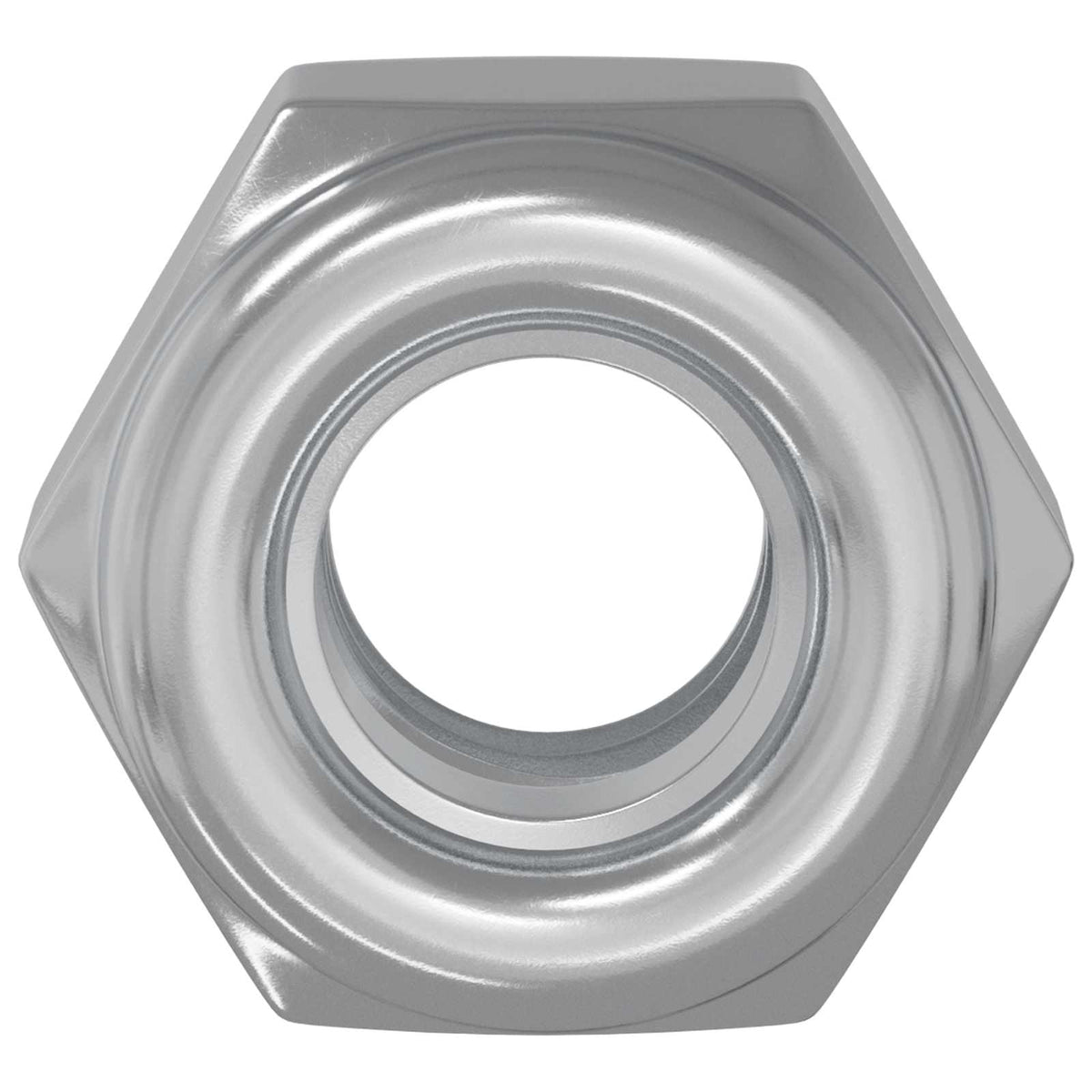 Nut 9574 pcs Silver M6 x 10 mm Iron