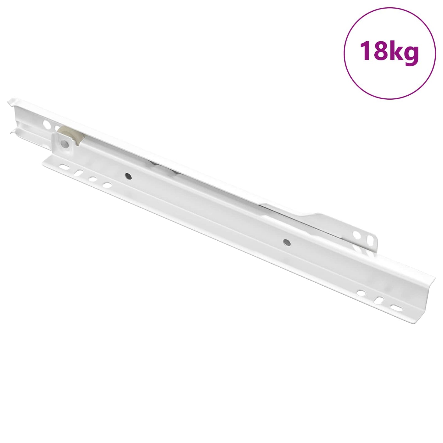Drawer Slide 87 pcs White Steel