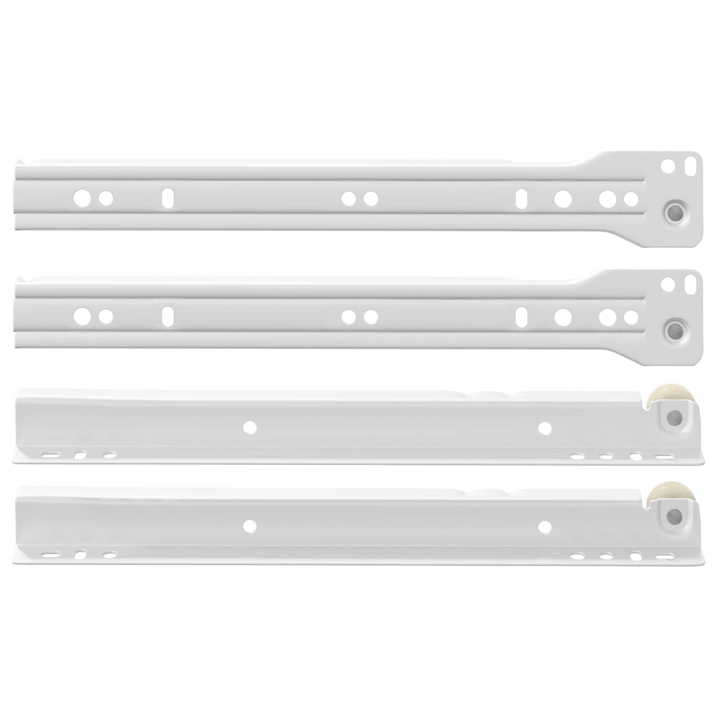Drawer Slide 87 pcs White Steel