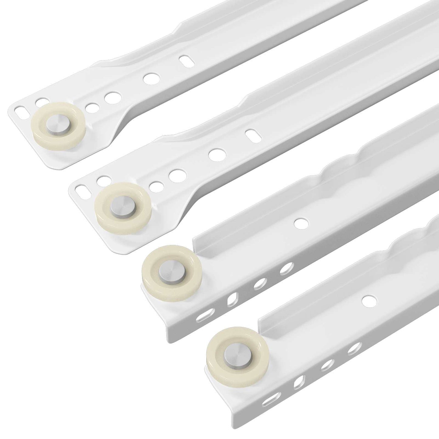 Drawer Slide 73 pcs White Steel
