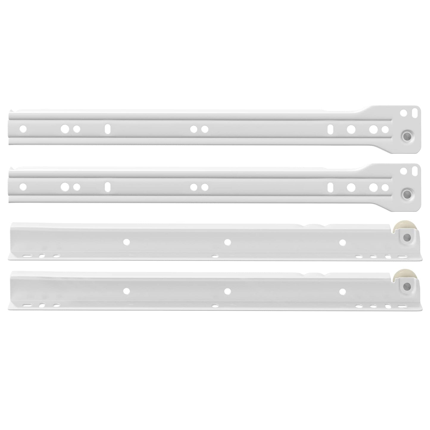 Drawer Slide 73 pcs White Steel