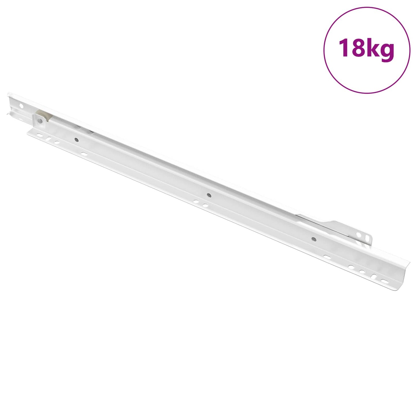 Drawer Slide 55 pcs White Steel