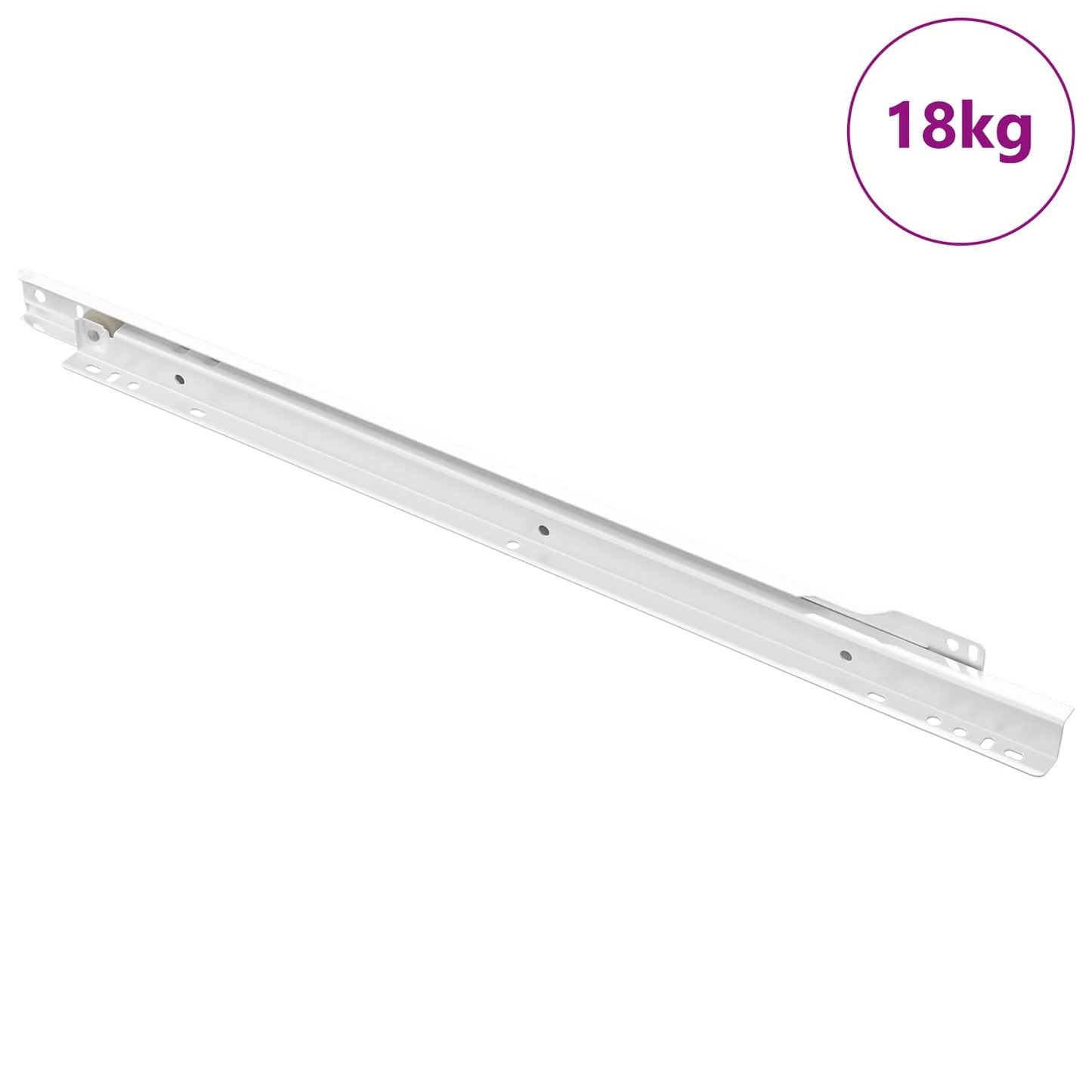 Drawer Slide 49 pcs White Steel
