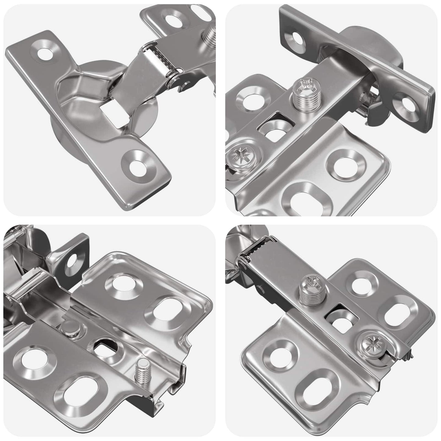 Hinge 257 pcs Nickel 85 x 52.5 x 9.5 mm Iron