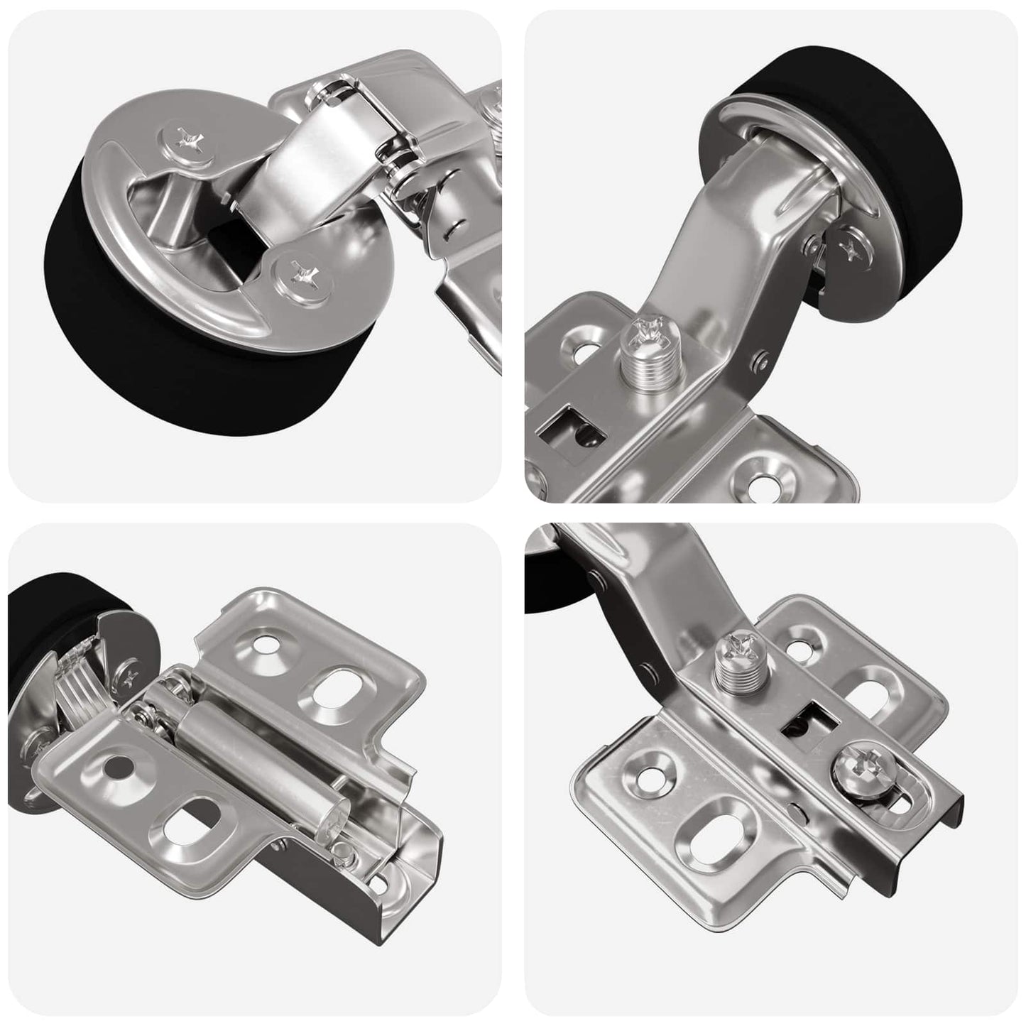 Hinge 12 pcs Silver 35 mm Iron