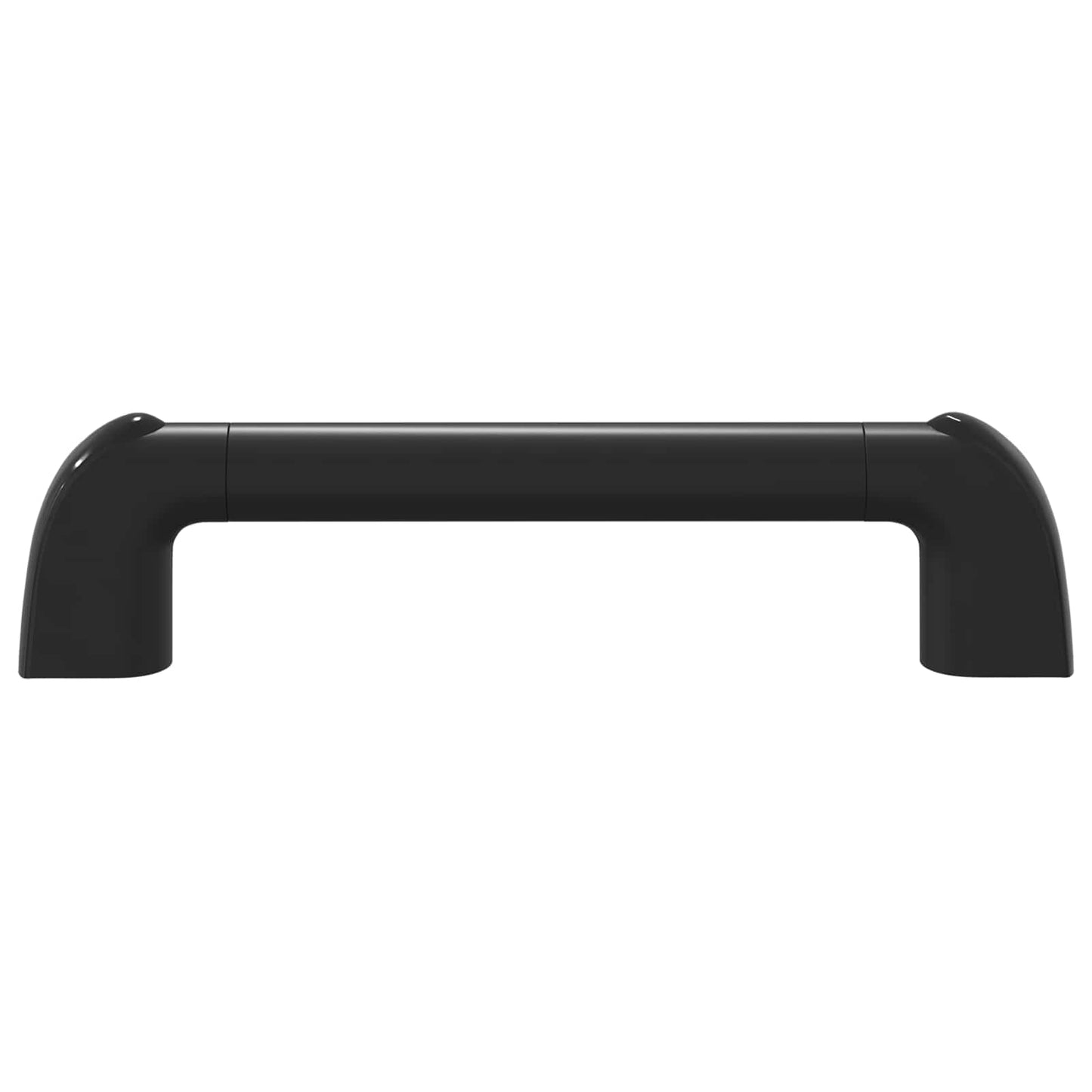 Handle Plain 12 pcs Black 380 x 34 x 85 mm Aluminium and PP
