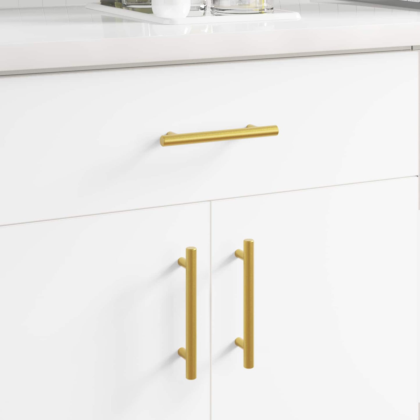 Cabinet Handle 510 pcs Gold 150 mm Stainless Steel