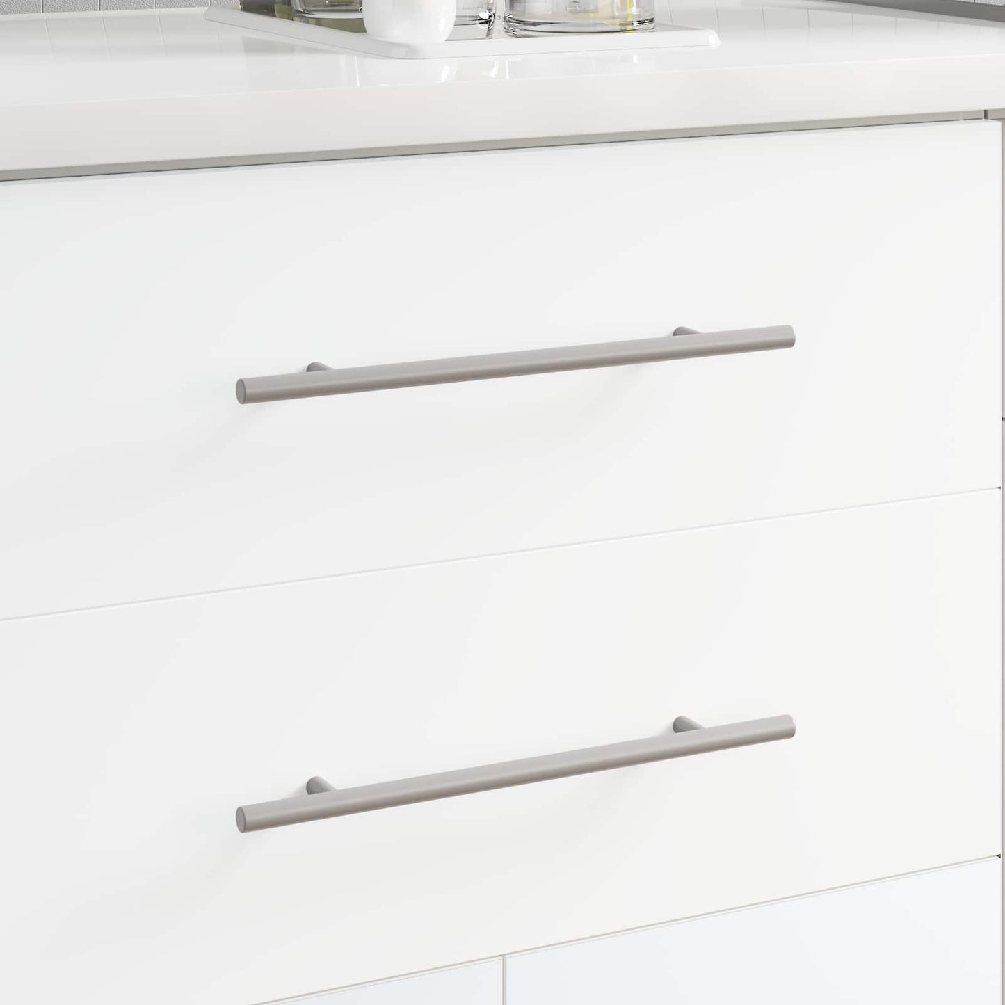 Cabinet Handle 12 pcs Silver 300 mm Stainless Steel
