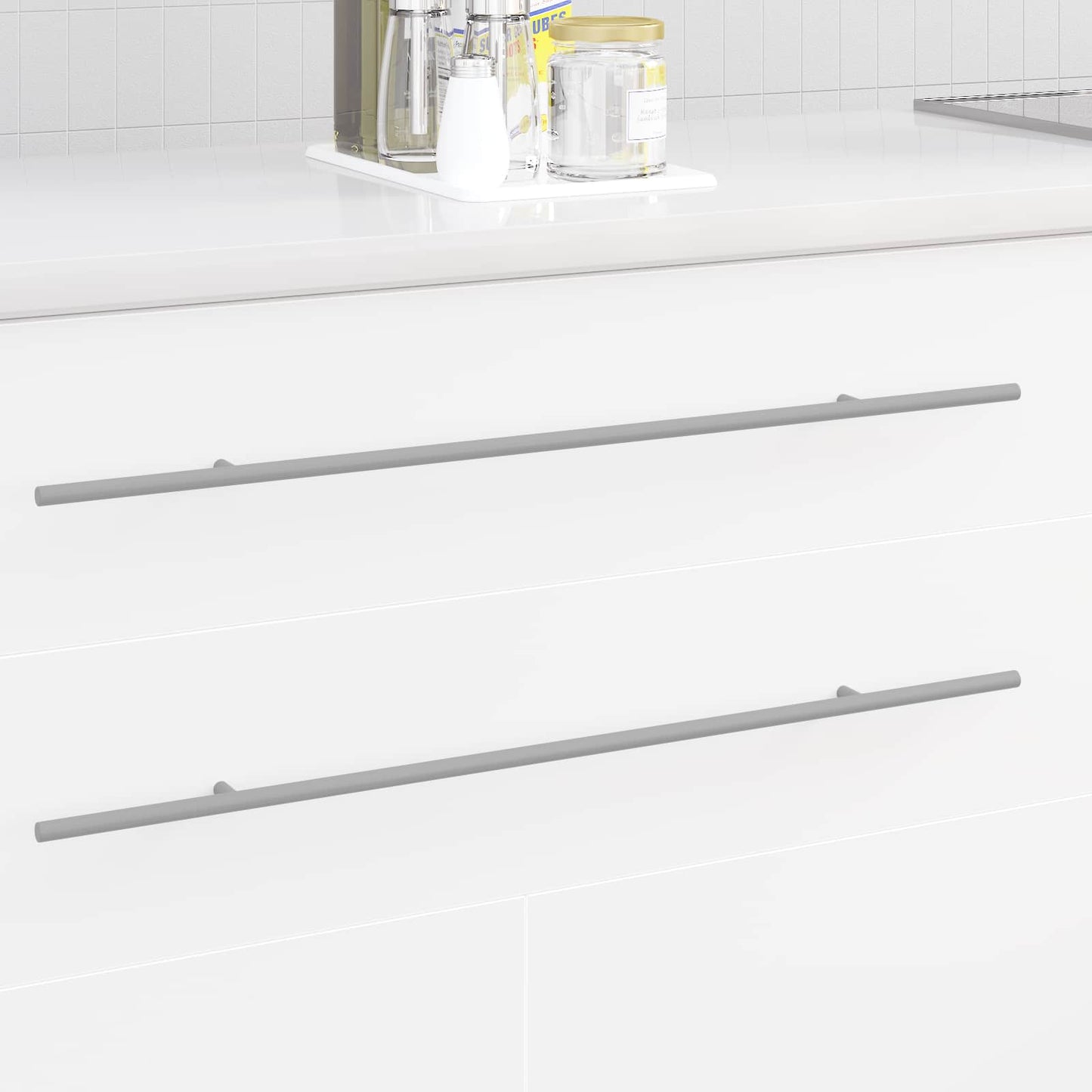 Cabinet Handle 2 pcs Silver 700mm Stainless Steel