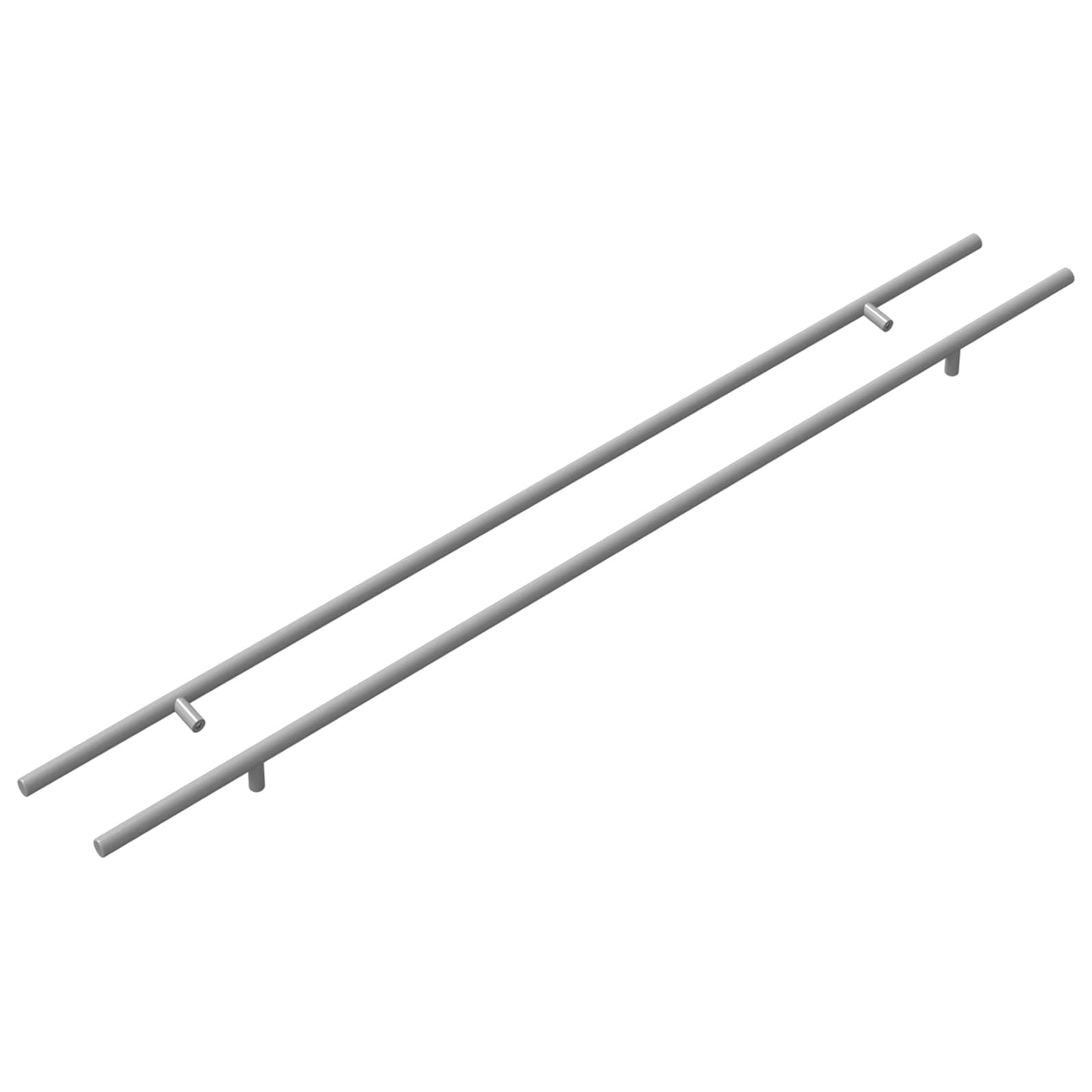 Cabinet Handle 2 pcs Silver 800 mm Stainless Steel