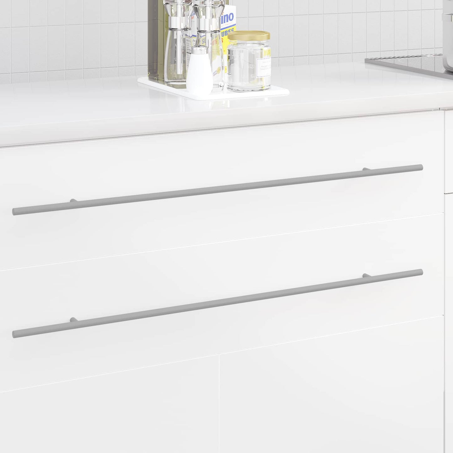 Cabinet Handle 12 pcs Silver 800 mm Stainless Steel