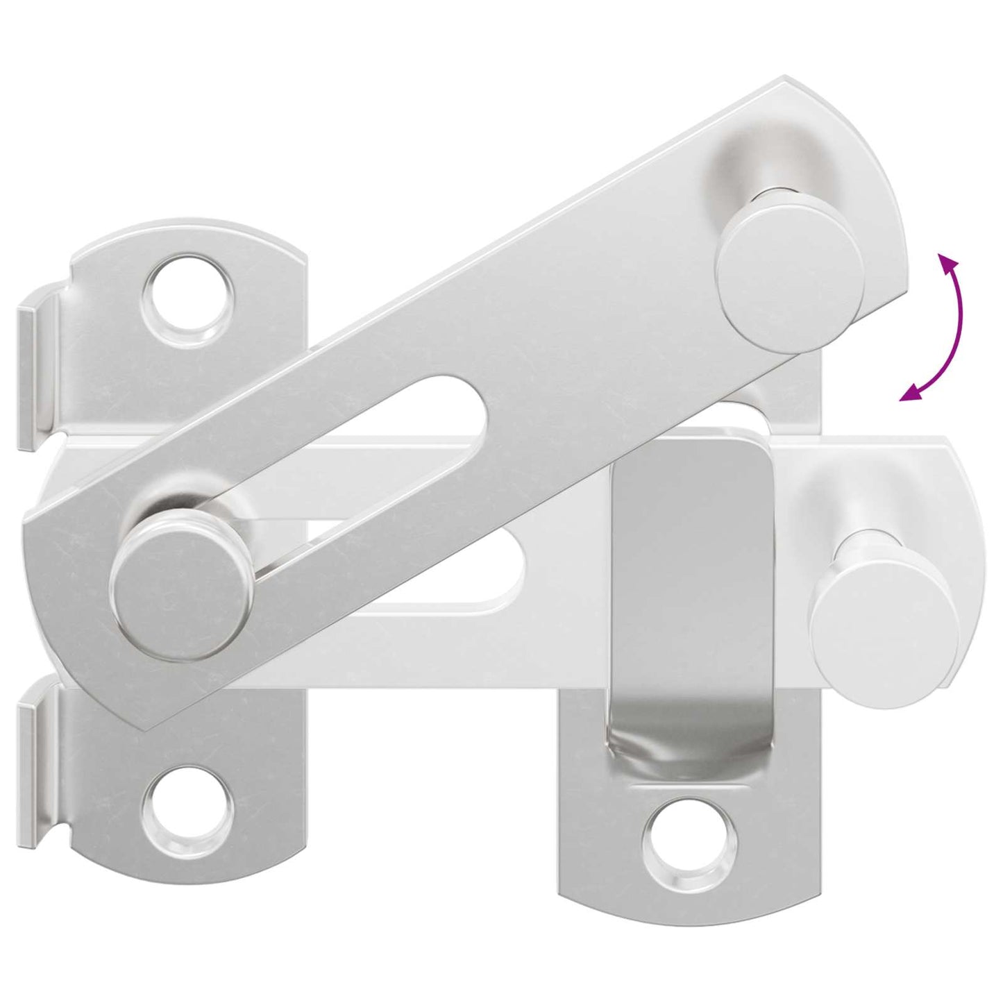 Door Latch 423 pcs Silver 70 x 8 mm Steel