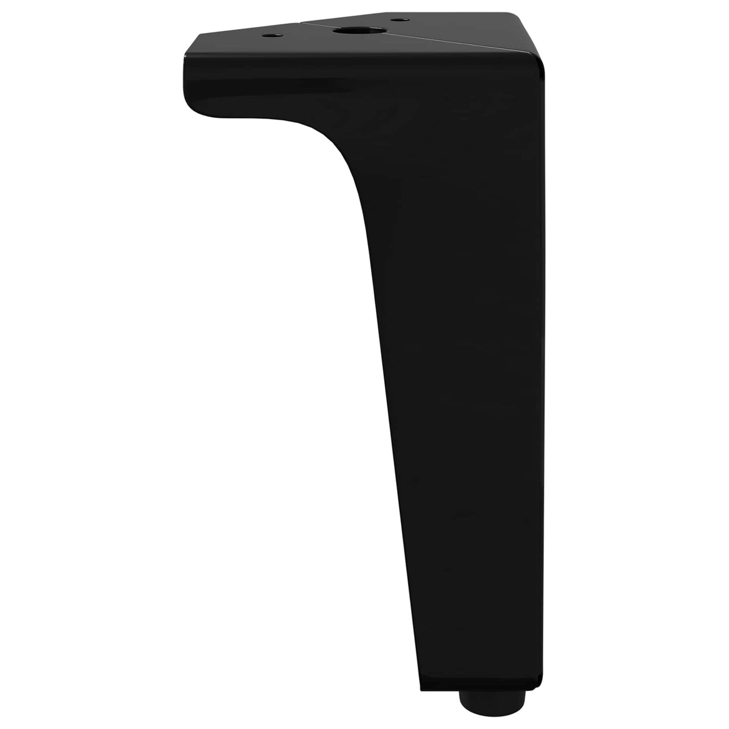 Furniture Feet 2 pcs Black 54.1 x 54.1 x 100 mm Iron