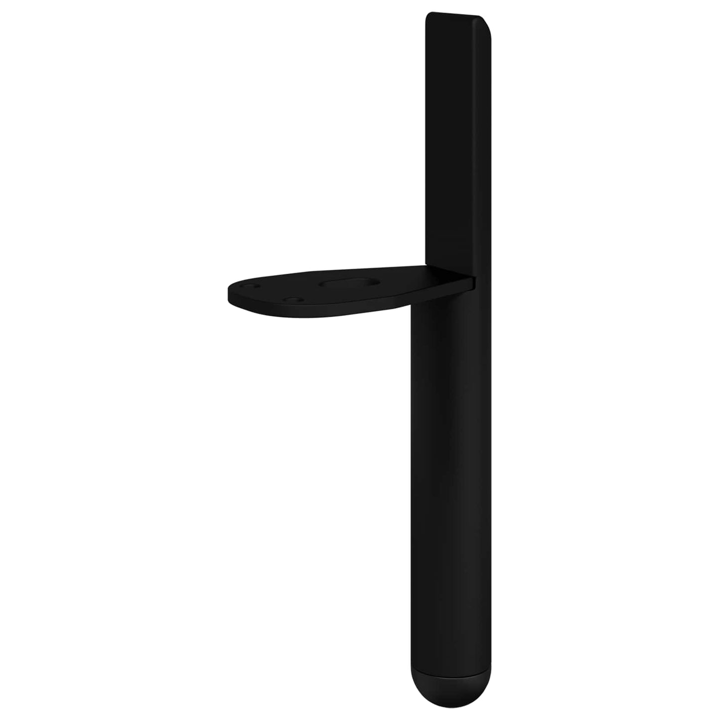 Furniture Feet 12 pcs Black 66 x 36 x 160 mm Iron