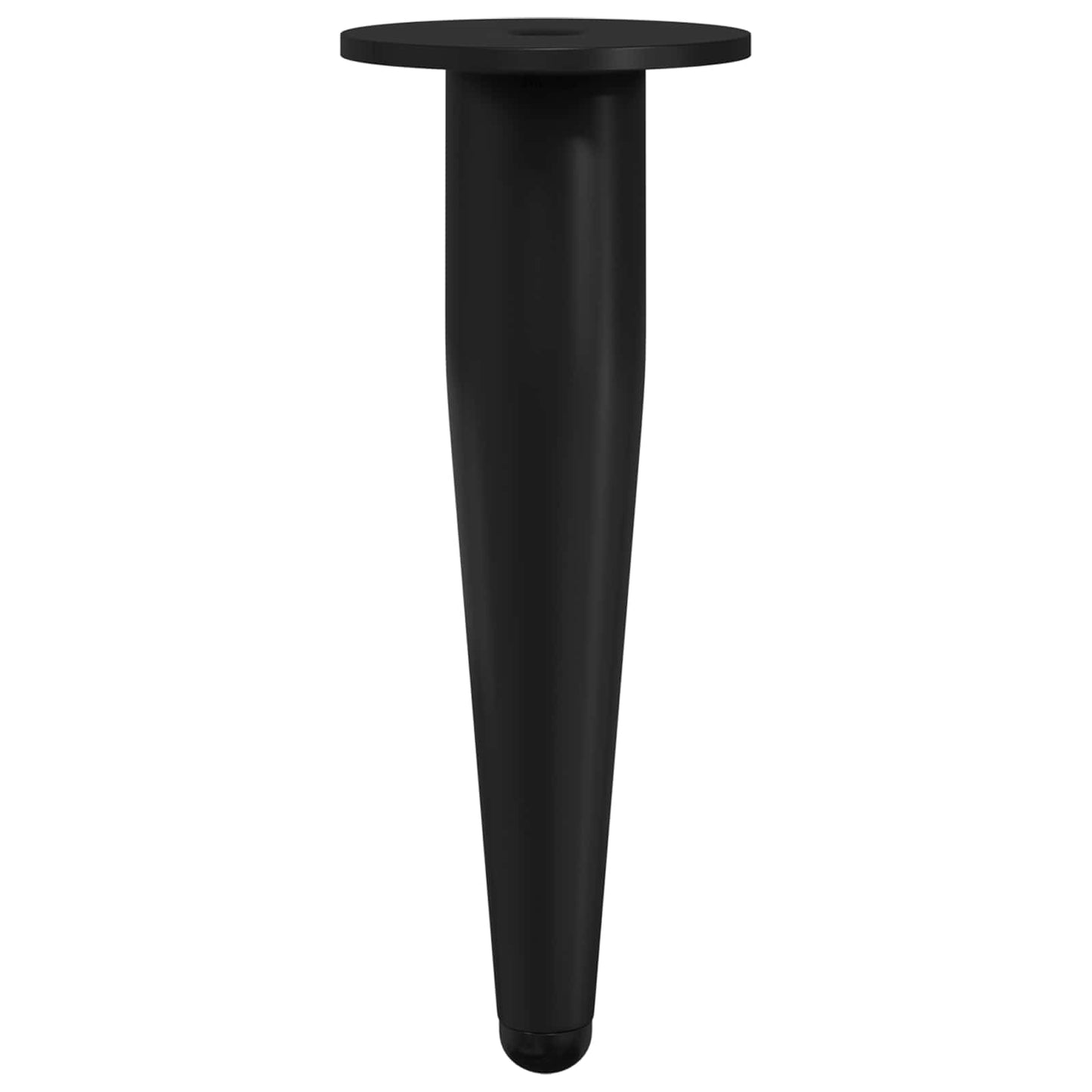 Furniture Feet 12 pcs Black Ø 40 x 98 mm Iron
