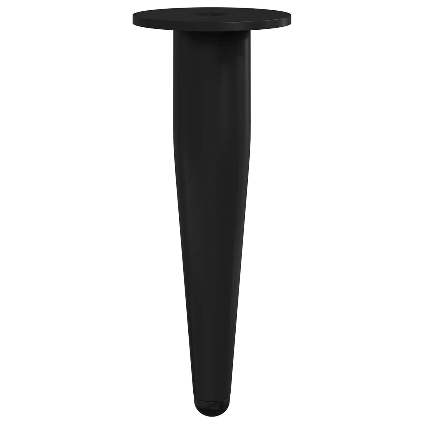Furniture Feet 12 pcs Black Ø 40 x 98 mm Iron