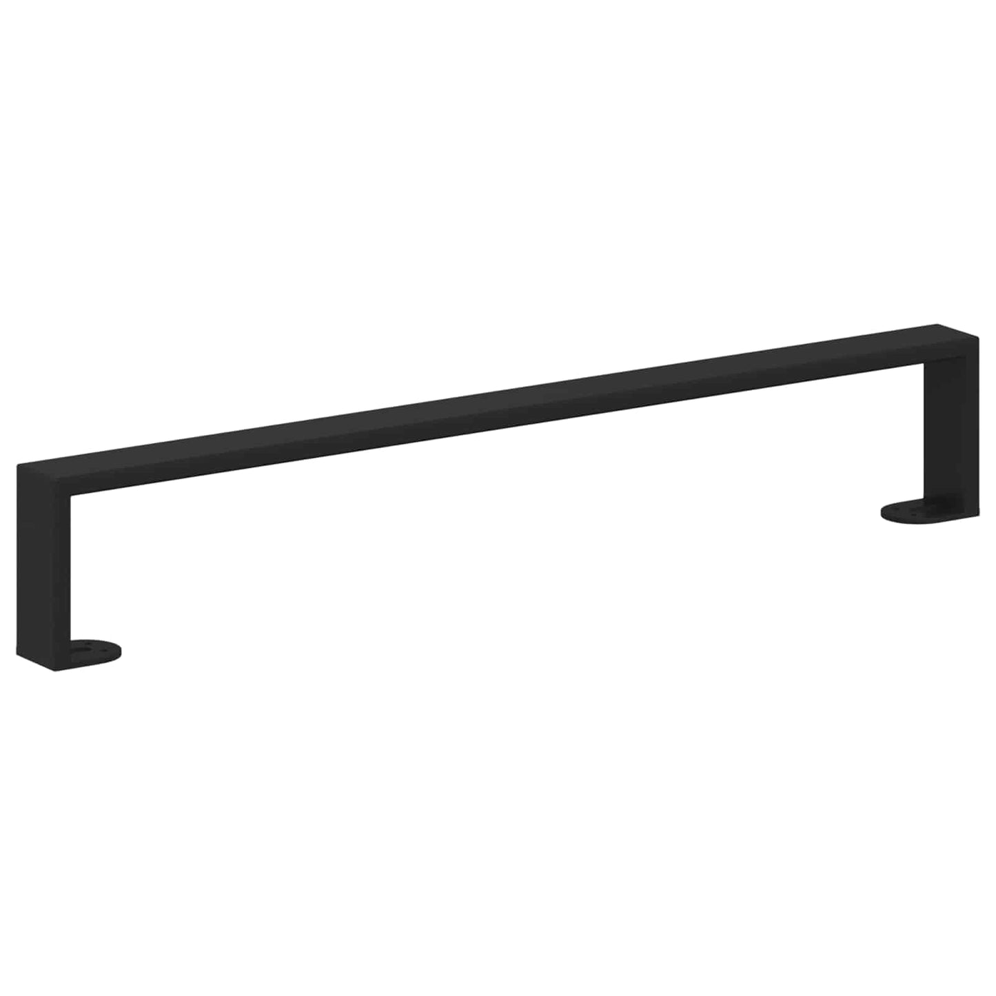 Furniture Feet 2 pcs Black 596 x 40.5 x 100 mm Iron