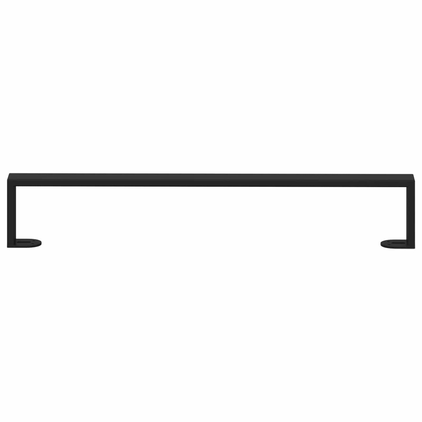 Furniture Feet 12 pcs Black 596 x 40.5 x 100 mm Iron