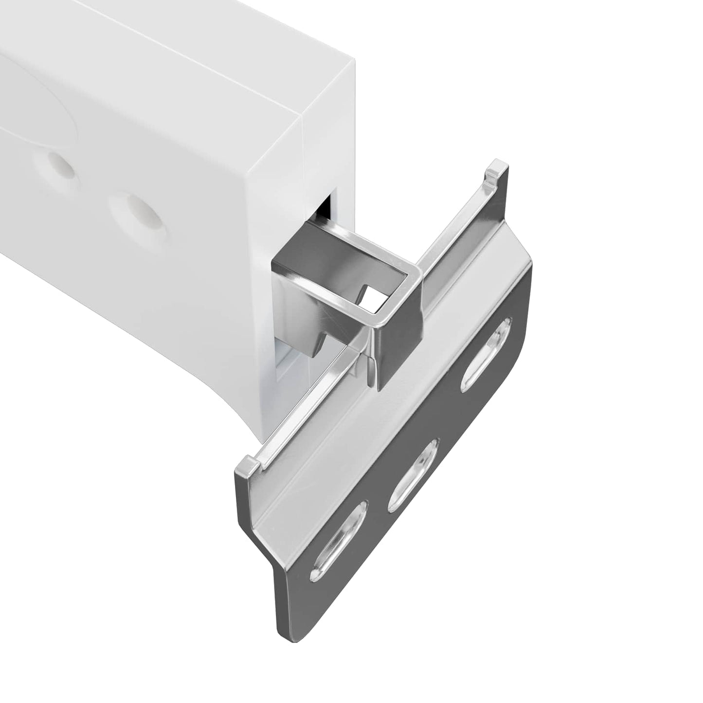 Cabinet Hanging Bracket 12 pcs White 70 x 48 x 19 mm