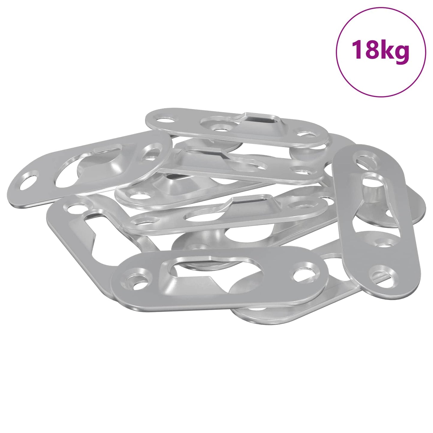 Keyhole Hanger 3673 pcs Silver 45 x 16 x 3.5 mm Iron