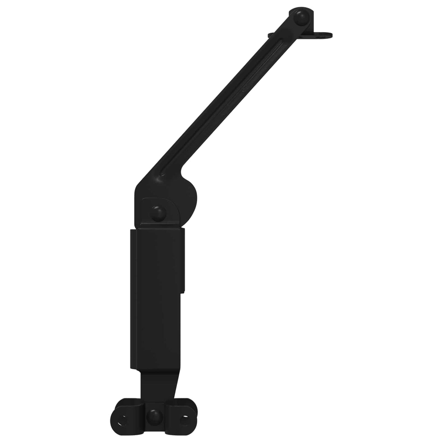 Lid Support Hinge 12 pcs Black 192 x 32 x 50 mm Steel