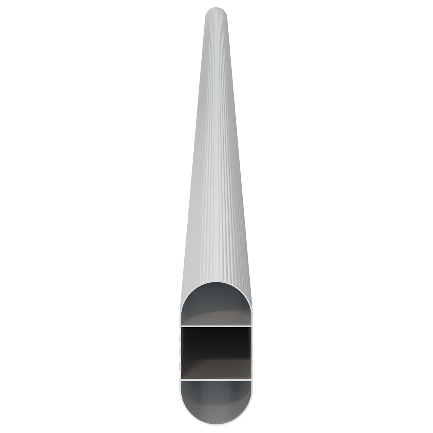 Closet Rod 12 pcs Silver 664 x 15 x 29 mm Aluminium Alloy