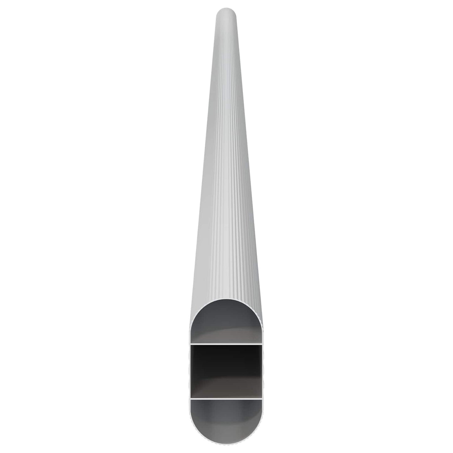 Closet Rod 12 pcs Silver 764 x 15 x 29 mm Aluminium Alloy