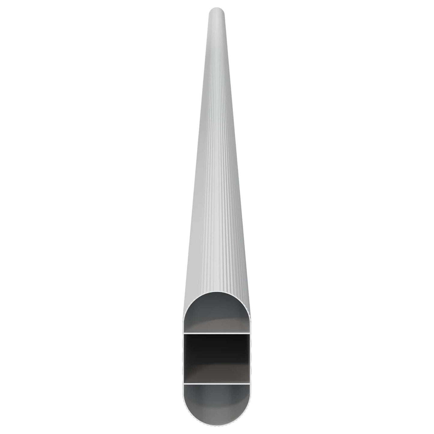 Closet Rod 12 pcs Silver 964 x 15 x 29 mm Aluminium Alloy